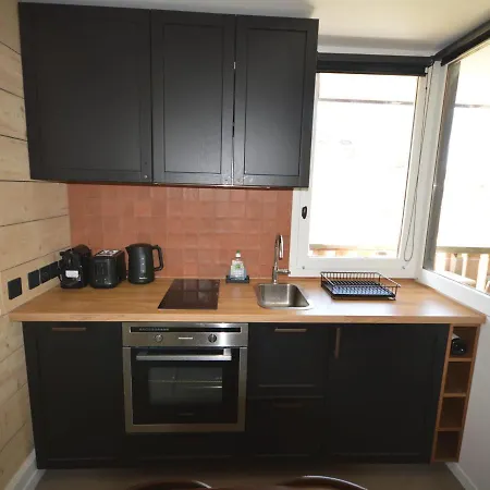 شقة Renove Au Pied Des Pistes Avec Balcon Et Cuisine Equipee - Fr-1-755-9